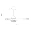 Plafon AIR Breeze LED Multicor C/ Ventilador 37W + Controle Opus ST2915 - Preto-Opus-Starlumen