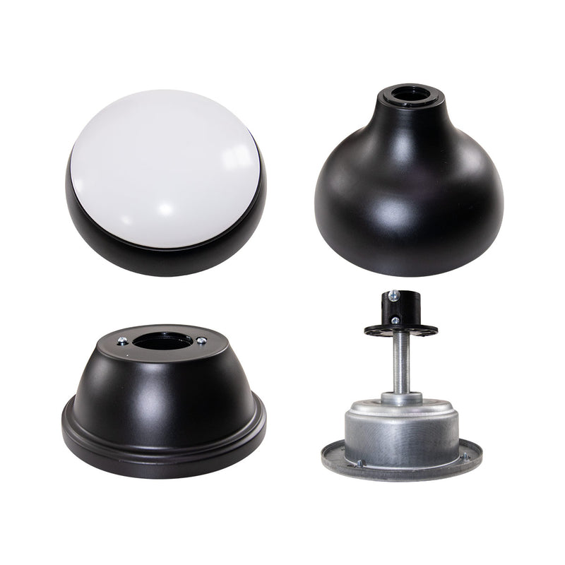 Plafon AIR Breeze LED Multicor C/ Ventilador 37W + Controle Opus ST2915 - Preto-Opus-Starlumen