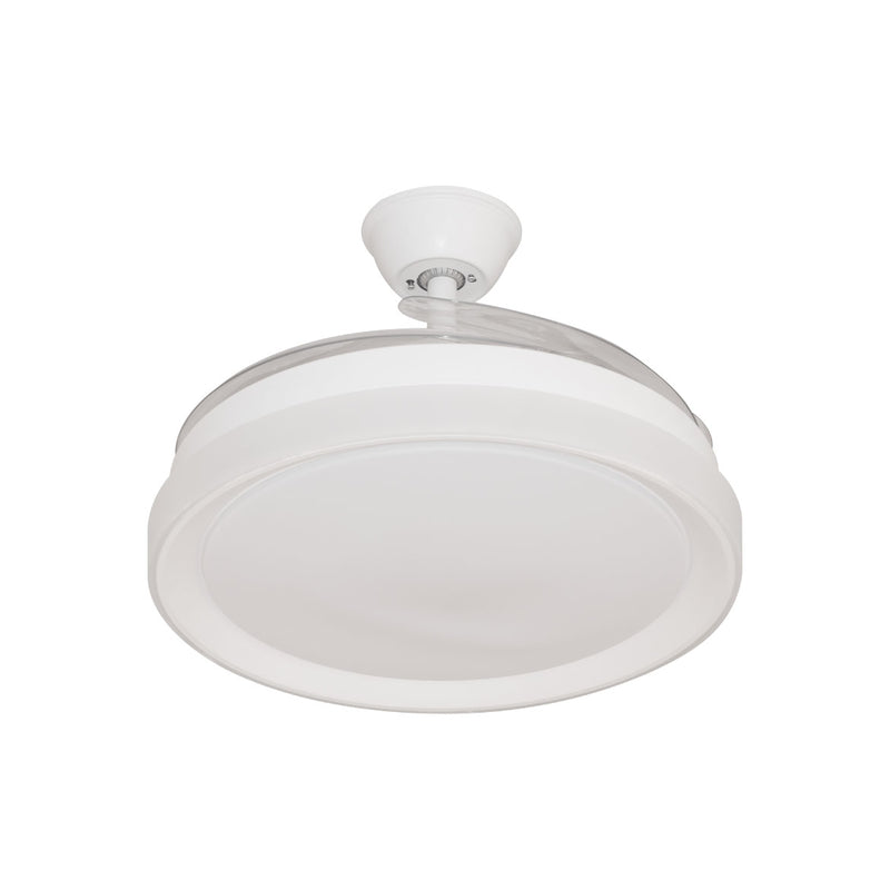 Plafon AIR PLUS Branco e Transparente LED 60W C/ Ventilador OPUS 36489 ST2915-Opus-Starlumen