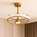 Plafon Air Luxxi LED Multicor C/ Ventilador 80W + Controle Opus St2915 - Dourado-Opus-Starlumen