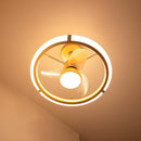 Plafon Air Luxxi LED Multicor C/ Ventilador 80W + Controle Opus St2915 - Dourado-Opus-Starlumen