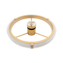 Plafon Air Luxxi LED Multicor C/ Ventilador 80W + Controle Opus St2915 - Dourado-Opus-Starlumen