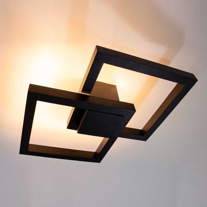 Plafon Arandela Fit LED 50W Luz Direta ou Indireta 700LED3-PT ST1254-New Line-Starlumen