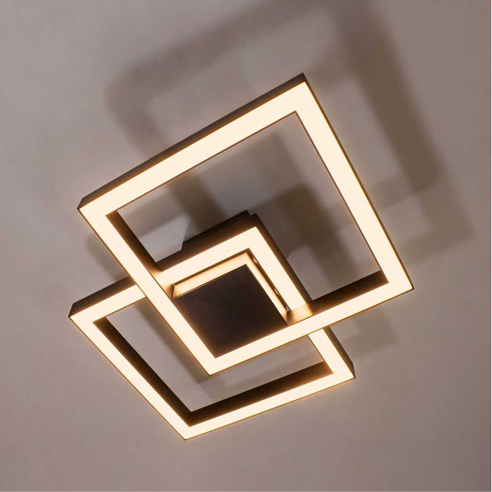 Plafon Arandela Fit LED 50W Luz Direta ou Indireta 700LED3-PT ST1254-New Line-Starlumen
