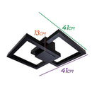 Plafon Arandela Fit LED 50W Luz Direta ou Indireta 700LED3-PT ST1254-Plafons-Starlumen