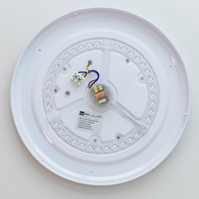 Plafon Chanfer 40cm LED 24W 3000K CHA1P01MD040 Bella Iluminação ST2929-Bella Iluminação-Starlumen