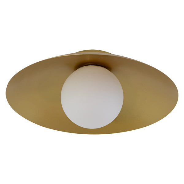 Plafon Cuia Dourado Opalino p/ E27 CUI1PS01DR050 Bella ST2846-Bella Iluminação-Starlumen