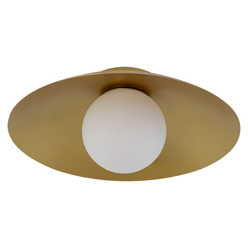 Plafon Cuia Dourado Opalino p/ E27 CUI1PS01DR050 Bella ST2846-Bella Iluminação-Starlumen