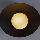 Plafon Cuia Preto Opalino 25cm p/ G9 CUI1PS01PT025 Bella ST2845-Bella Iluminação-Starlumen
