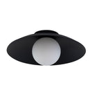 Plafon Cuia Preto Opalino p/ E27 CUI1PS01PT050 Bella ST2846-Bella Iluminação-Starlumen
