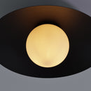Plafon Cuia Preto Opalino p/ E27 CUI1PS01PT050 Bella ST2846-Bella Iluminação-Starlumen