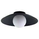 Plafon Cuia Preto Opalino p/ E27 CUI1PS01PT050 Bella ST2846-Bella Iluminação-Starlumen
