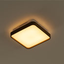 Plafon LED 12W Branco Quente Metal Acrílico Amadeirado Timber 28cm ST1937-Opus-Starlumen