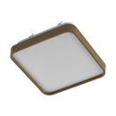 Plafon LED 12W Branco Quente Metal Acrílico Amadeirado Timber 28cm ST1937-Opus-Starlumen