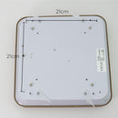 Plafon LED 12W Branco Quente Metal Acrílico Amadeirado Timber 28cm ST1937-Opus-Starlumen