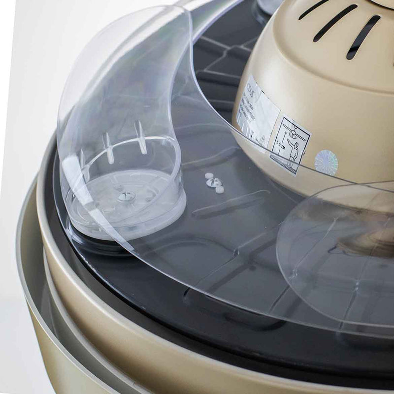 Plafon LED Air Gold Multicor C/ Ventilador 4 Pás Retráteis 60W 85599 / 88378 OPUS ST2915-Opus-Starlumen