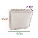 Plafon LED Branco Quente Acrílico Efeito Estrelado 40x40cm Orion 31255 St1383-Opus-Starlumen