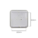 Plafon LED Sobrepor 24W Toronto Multicor 180° Quadrado Branco c/ Dourado Hevvy ST3110-Hevvy-Starlumen