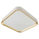 Plafon LED Sobrepor 24W Toronto Multicor 180° Quadrado Branco c/ Dourado Hevvy ST3110-Hevvy-Starlumen