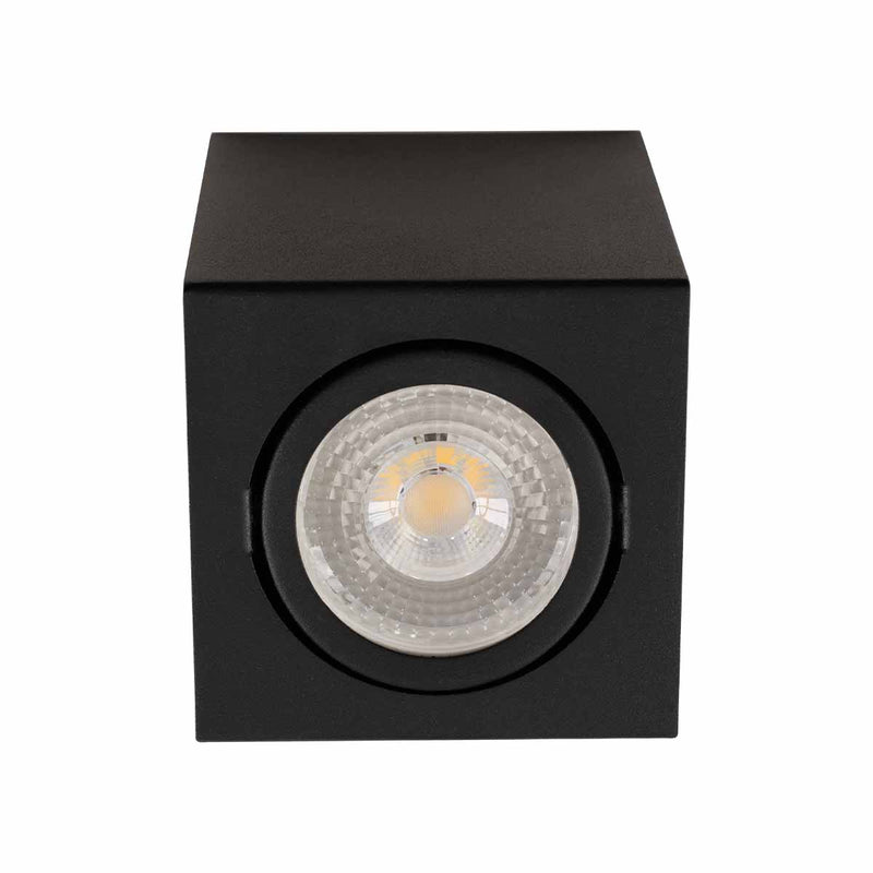 Plafon Sobrepor Box 10x10cm Preto p/ PAR20 E27 BellaLUX ST3049-BellaLUX-Starlumen