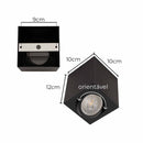 Plafon Sobrepor Box 10x10cm Preto p/ PAR20 E27 BellaLUX ST3049-BellaLUX-Starlumen