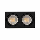 Plafon Sobrepor Box 18x10cm Duplo Preto p/ 2 PAR20 E27 BellaLUX ST3049-BellaLUX-Starlumen