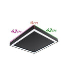 Plafon Sobrepor Fit Edge Preto Led 33,6w 3000k 42cm Newline PL0123LED3-PT St1999-Plafons-Starlumen