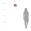 Plafon Sobrepor Vulcano Cobre Redondo p/ 3 LED E27 ST951-Starlumen-