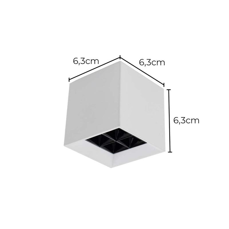 Plafon Soul Sobrepor 4 Focos 5W 2700k PRO 83885 Opus ST3050-Opus-Starlumen