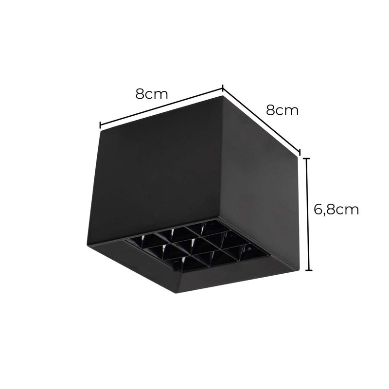 Plafon Soul Sobrepor 9 Focos 10W 2700k PRO 83946 Opus ST3050-Opus-Starlumen