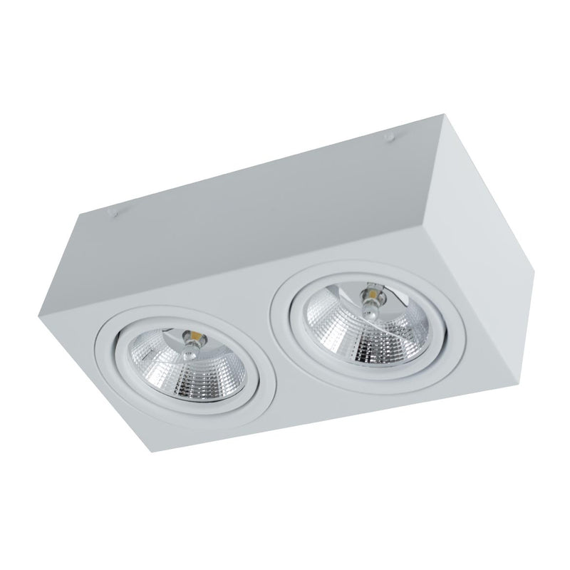 Plafon Spot Alumínio Sobrepor p/ 2x AR111 ST2898-Starlumen-Starlumen