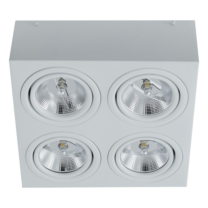 Plafon Spot Alumínio Sobrepor p/ 4x AR111 ST2897-Starlumen-Starlumen