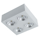 Plafon Spot Alumínio Sobrepor p/ 4x AR111 ST2897-Starlumen-Starlumen