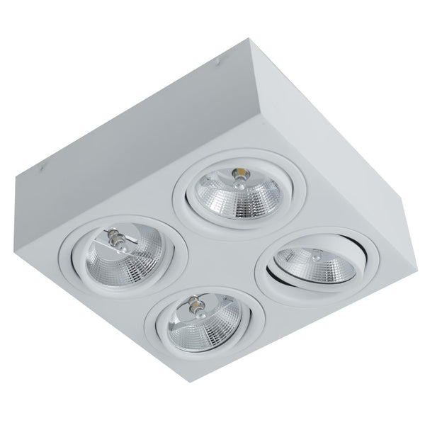 Plafon Spot Alumínio Sobrepor p/ 4x AR111 ST2897-Starlumen-Starlumen