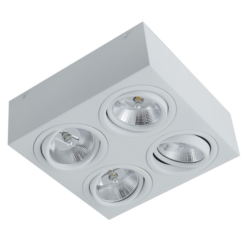 Plafon Spot Alumínio Sobrepor p/ 4x AR111 ST2897-Starlumen-Starlumen