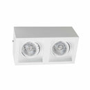 Plafon Spot Sobrepor Box Duplo Branco p/ 2xAR70 Starlumen ST2943-Starlumen-