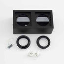 Plafon Spot Sobrepor Box Duplo Preto p/ 2xAR70 Starlumen ST2943-Starlumen-