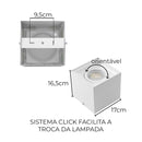 Plafon Spot Sobrepor Quadrado Branco Box para PAR30 Starlumen ST2758-Starlumen-
