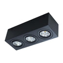 Plafon Spot Sobrepor em Alumínio p/ 3x AR70 ST2892-Starlumen-Preto-