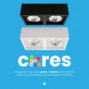 Plafon Spot de Sobrepor Box Duplo p/ 2XGU10 AR111 Starlumen ST2950-Starlumen-