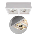 Plafon Spot de Sobrepor Box Duplo p/ 2XGU10 AR111 Starlumen ST2950-Starlumen-Branco-