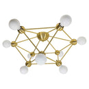 Plafon Zoe Em Metal P/ 9 Lâmpadas E27 75x40cm bronze St1764-Plafons-Starlumen