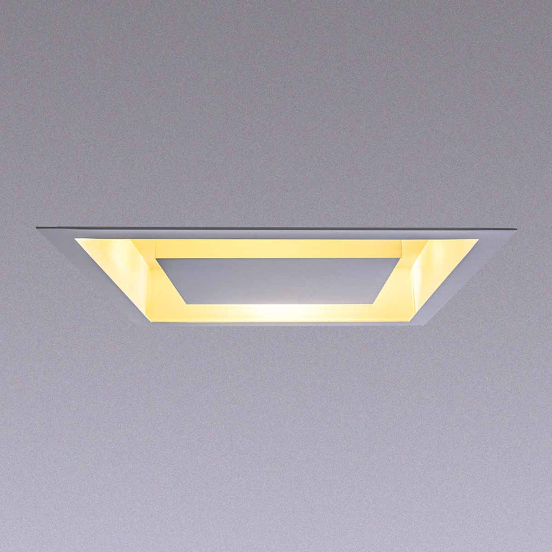 Plafon de Embutir Teto Quadrado Luz Indireta 45cm P/ 4 E27 ST1215-Starlumen-