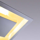 Plafon de Embutir Teto Quadrado Luz Indireta 45cm P/ 4 E27 ST1215-Starlumen-