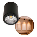 Plafon de Sobrepor Redondo Foco Fixo p/ AR70 GU10 Starlumen ST2951-Starlumen-Preto-