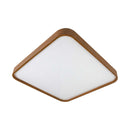 Plafon em Metal e Acrílico Amadeirado Timber 40cm LED 24W ST1936-Opus-Starlumen