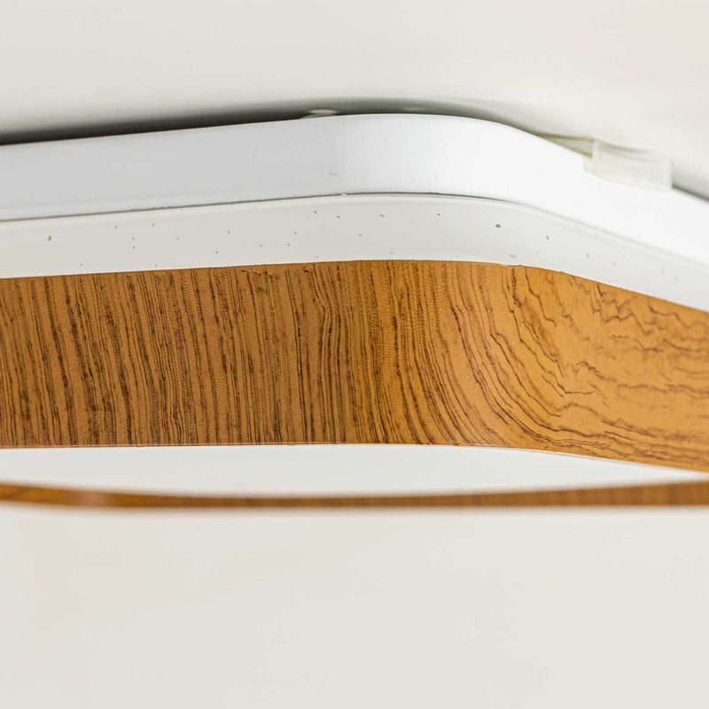 Plafon em Metal e Acrílico Amadeirado Timber 40cm LED 24W ST1936-Opus-Starlumen