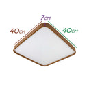 Plafon em Metal e Acrílico Amadeirado Timber 40cm LED 24W ST1936-Opus-Starlumen