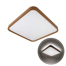 Plafon em Metal e Acrílico Amadeirado Timber 40cm LED 24W ST1936-Opus-Starlumen