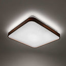 Plafon em Metal e Acrílico Amadeirado Timber 40cm LED 24W ST1936-Opus-Branco Frio - 6500K-Bivolt-Starlumen